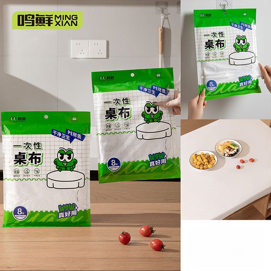Waterproof Disposable Tablecloth Alas Meja Pakai Buang Kalis Air Tahan Lasak