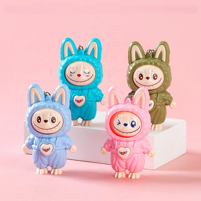 Interactive Labubu Bunny Bag Charm
