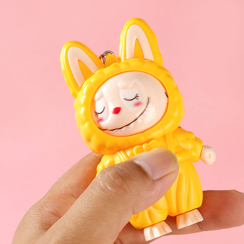 Interactive Labubu Bunny Bag Charm