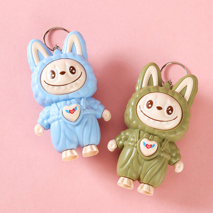 Interactive Labubu Bunny Bag Charm